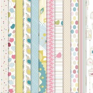 Stampin Up *retired* DSP Birds of a Feather 12 x 12 sheets